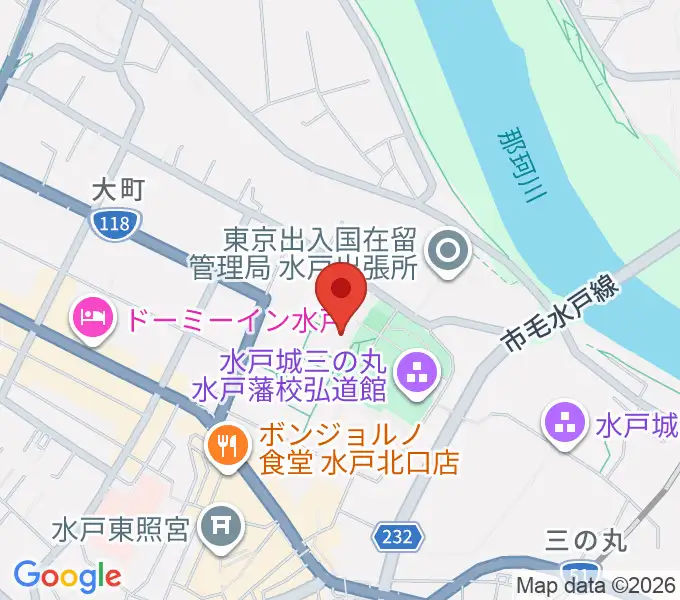 NHK文化センター 水戸教室の地図