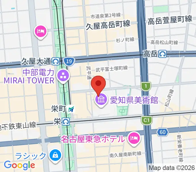 NHK文化センター 名古屋教室の地図