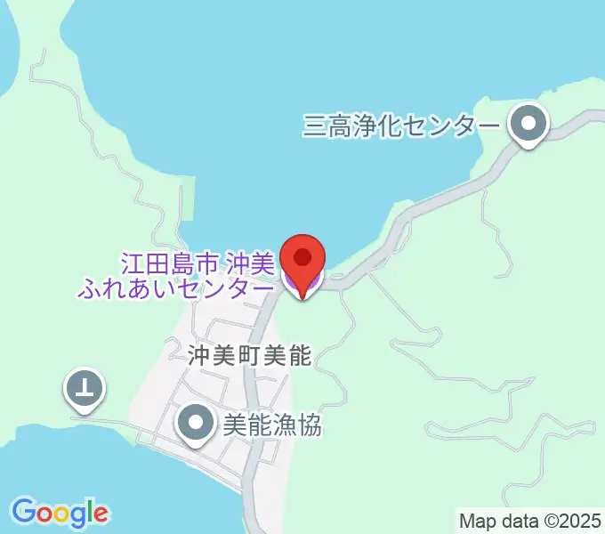沖美ふれあいセンターの地図