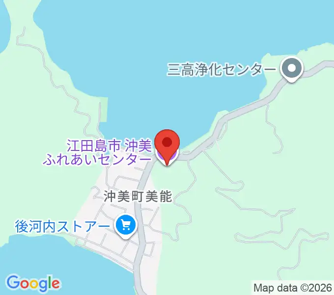 沖美ふれあいセンターの地図