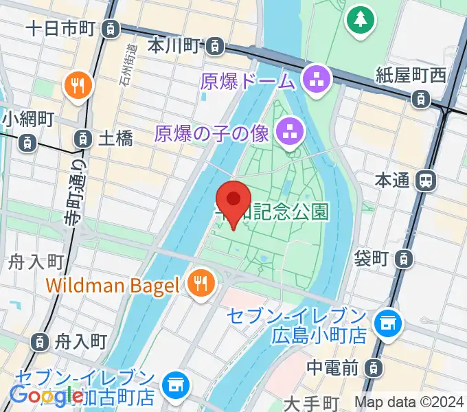 広島国際会議場フェニックスホールの地図