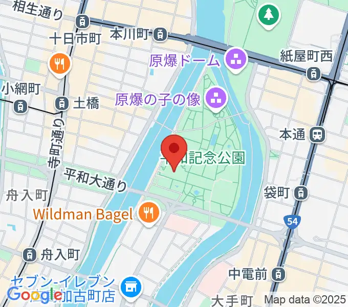 広島国際会議場フェニックスホールの地図