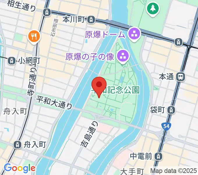 広島国際会議場フェニックスホールの地図