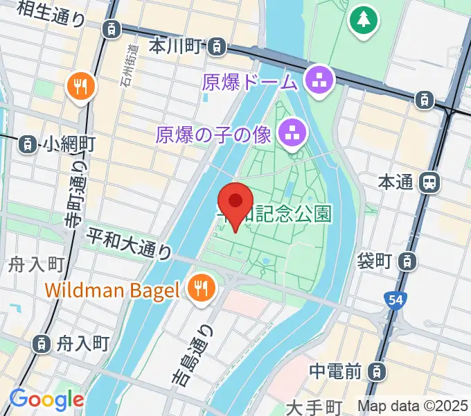 広島国際会議場フェニックスホールの地図