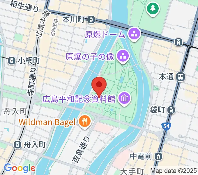広島国際会議場フェニックスホールの地図