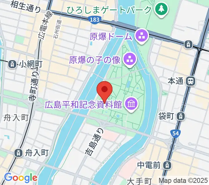 広島国際会議場フェニックスホールの地図
