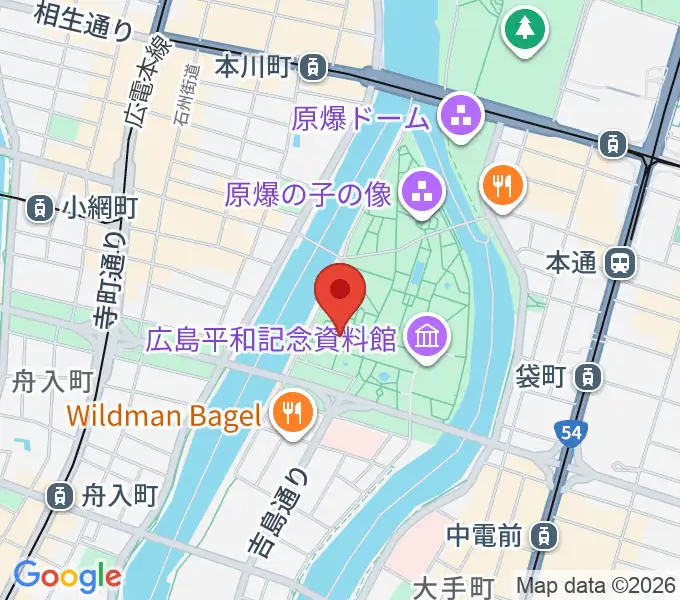 広島国際会議場フェニックスホールの地図