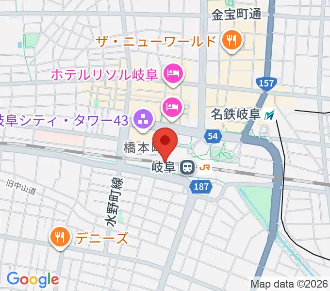 NHK文化センター 岐阜教室の地図