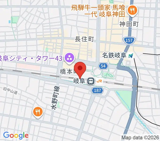 NHK文化センター 岐阜教室の地図