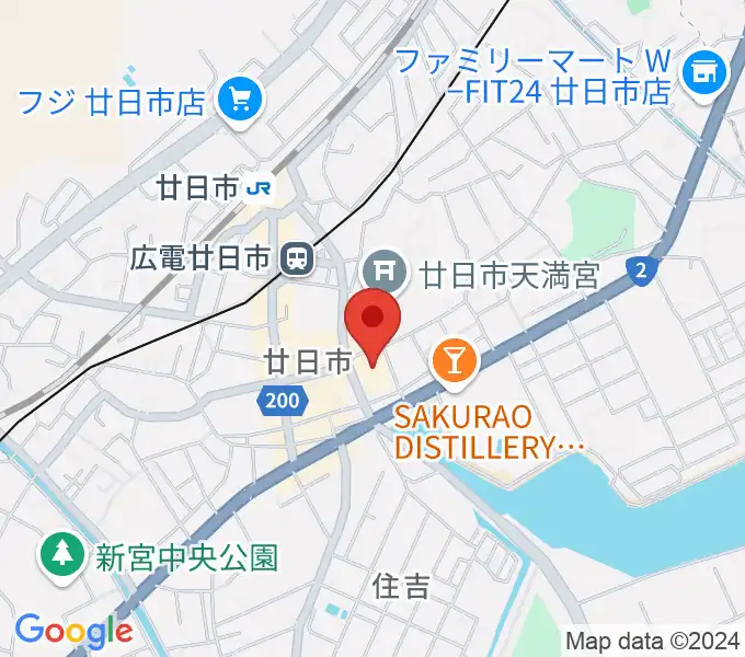 廿日市市中央市民センターの地図