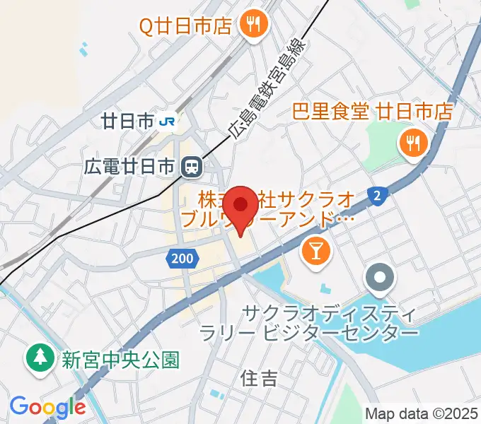 廿日市市中央市民センターの地図