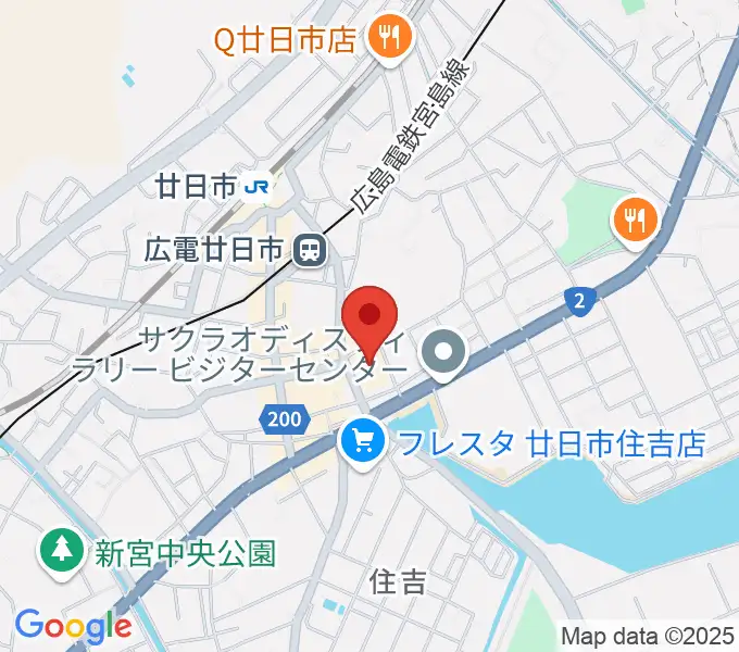 廿日市市中央市民センターの地図