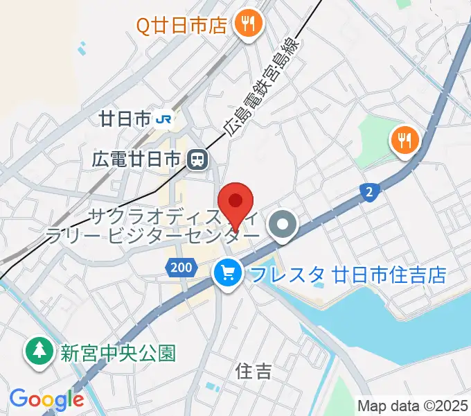 廿日市市中央市民センターの地図