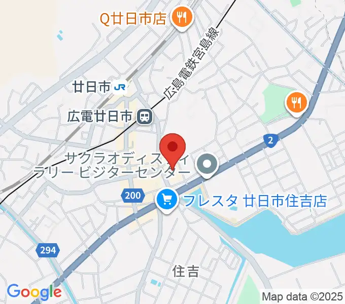 廿日市市中央市民センターの地図