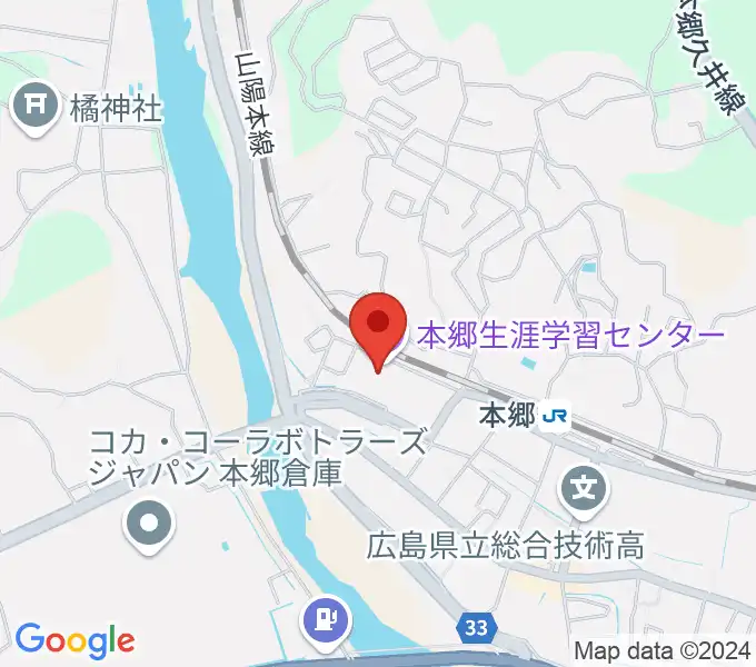 本郷生涯学習センター にいたかホールの地図