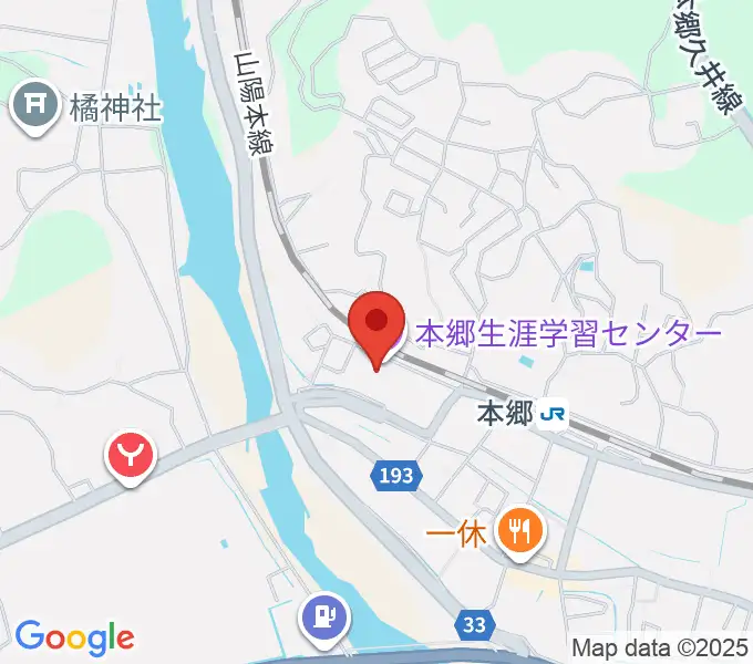 本郷生涯学習センター にいたかホールの地図