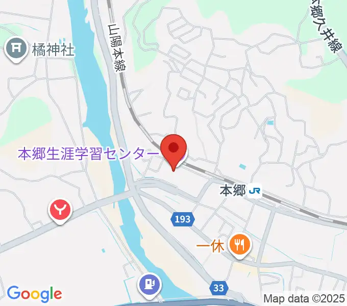 本郷生涯学習センター にいたかホールの地図