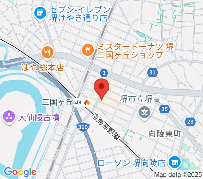三国ヶ丘FUZZ(ファズ)の地図