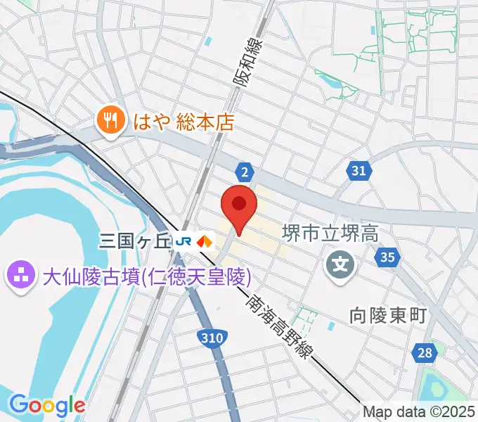 三国ヶ丘FUZZ(ファズ)の地図