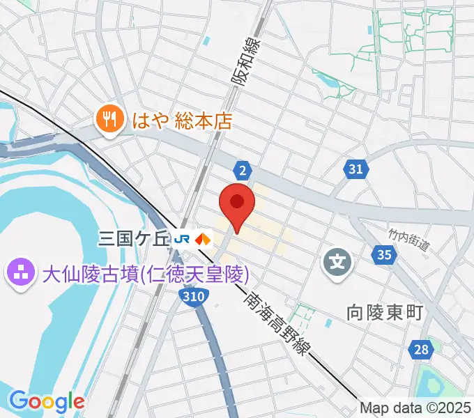 三国ヶ丘FUZZ(ファズ)の地図