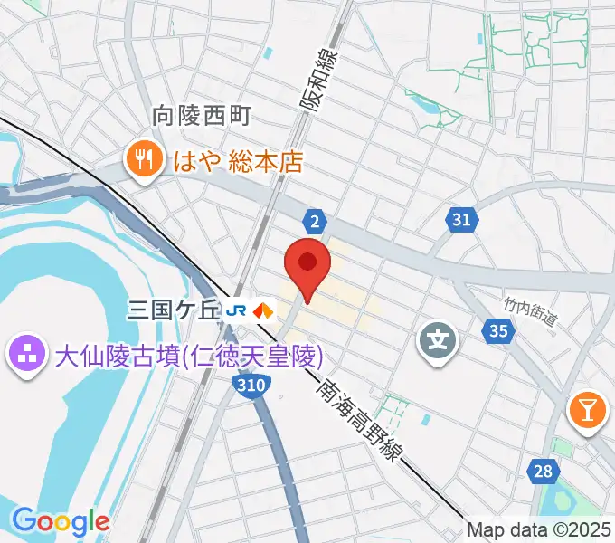 三国ヶ丘FUZZ(ファズ)の地図