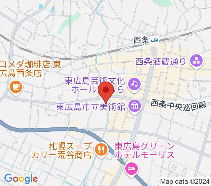 東広島市市民文化センターの地図