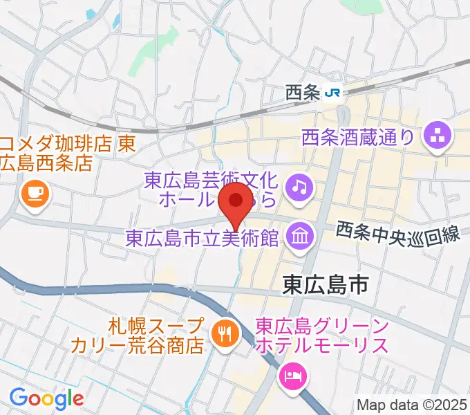 東広島市市民文化センターの地図