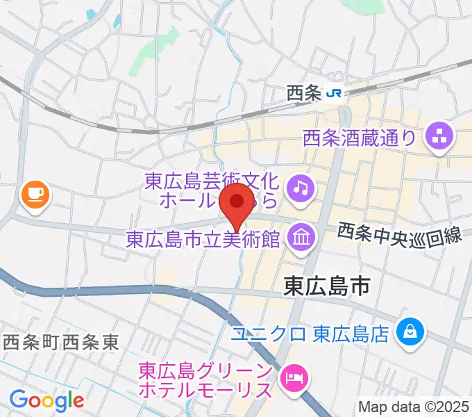 東広島市市民文化センターの地図