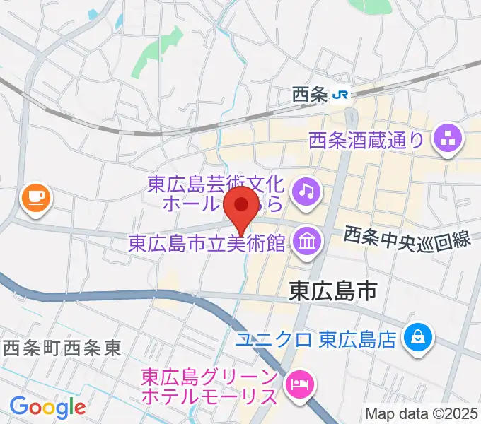 東広島市市民文化センターの地図