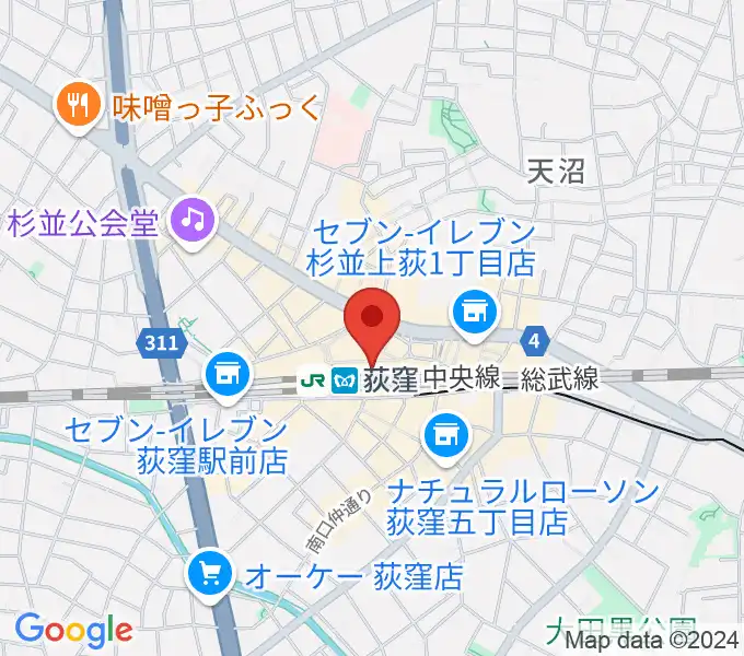 よみうりカルチャー荻窪の地図