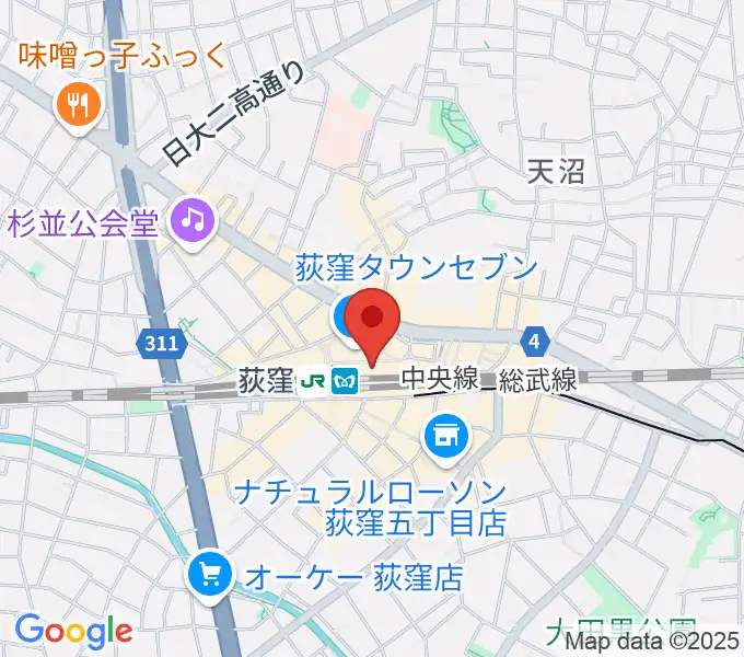 よみうりカルチャー荻窪の地図