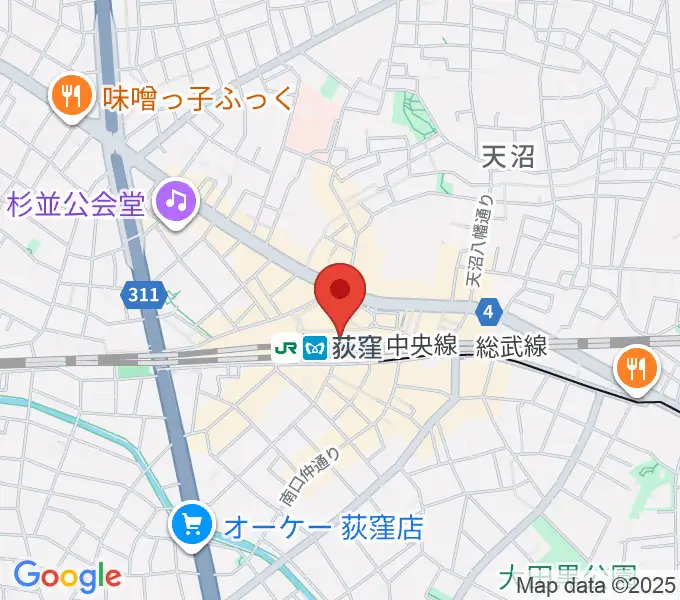 よみうりカルチャー荻窪の地図