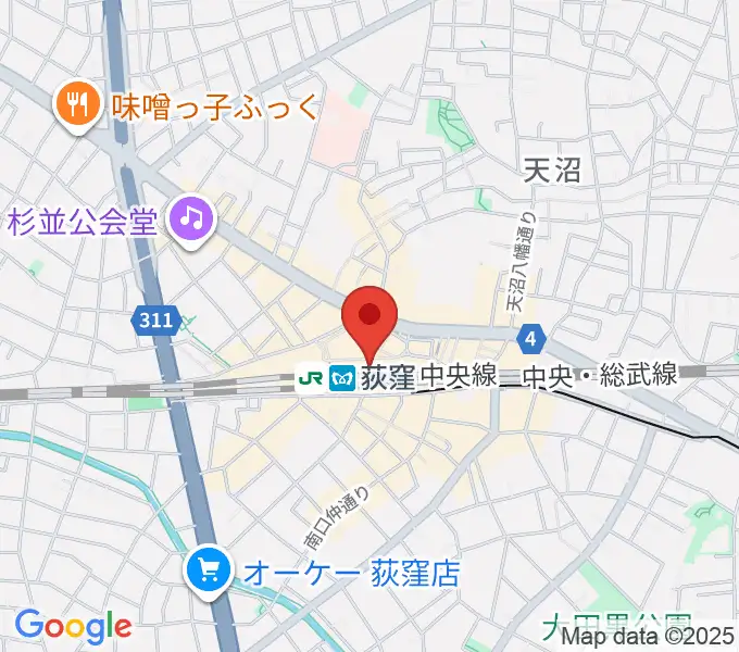 よみうりカルチャー荻窪の地図