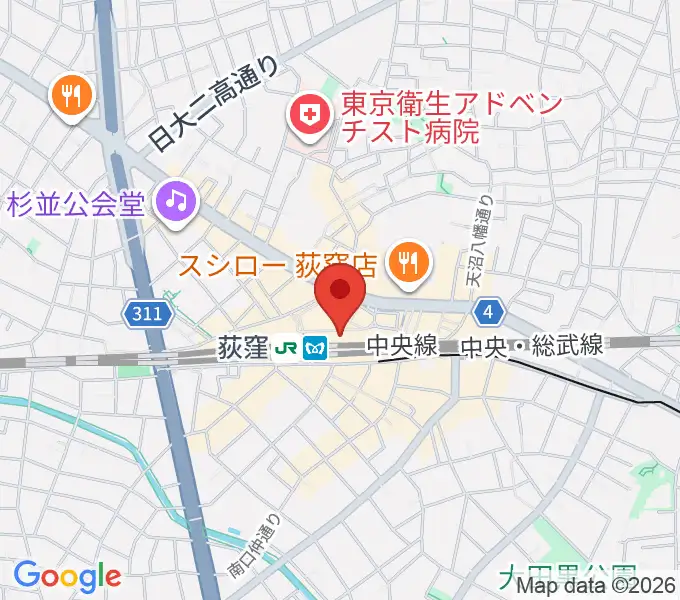 よみうりカルチャー荻窪の地図