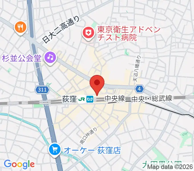 よみうりカルチャー荻窪の地図