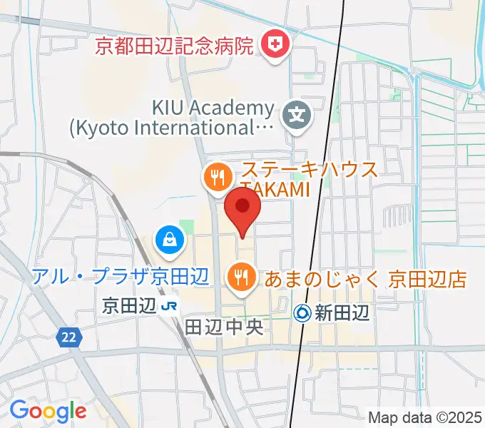 中川ミュージックスクールの地図