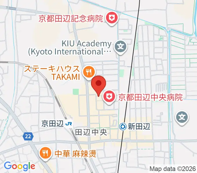 中川ミュージックスクールの地図