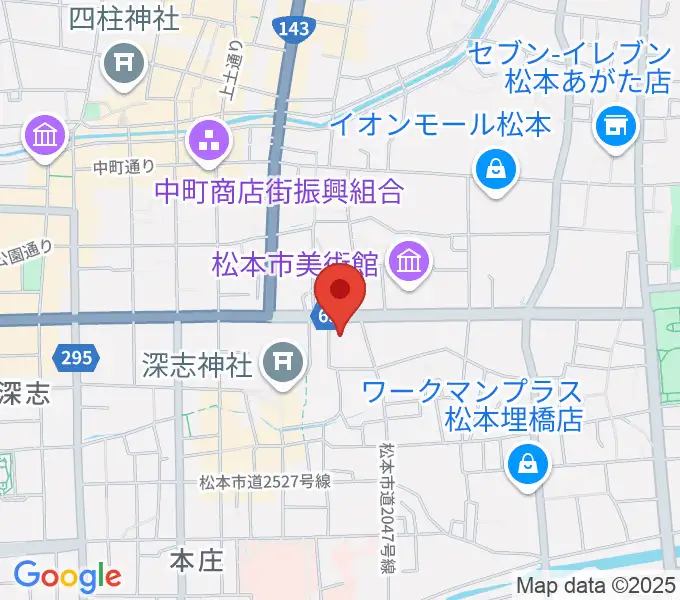 NHK文化センター松本教室の地図