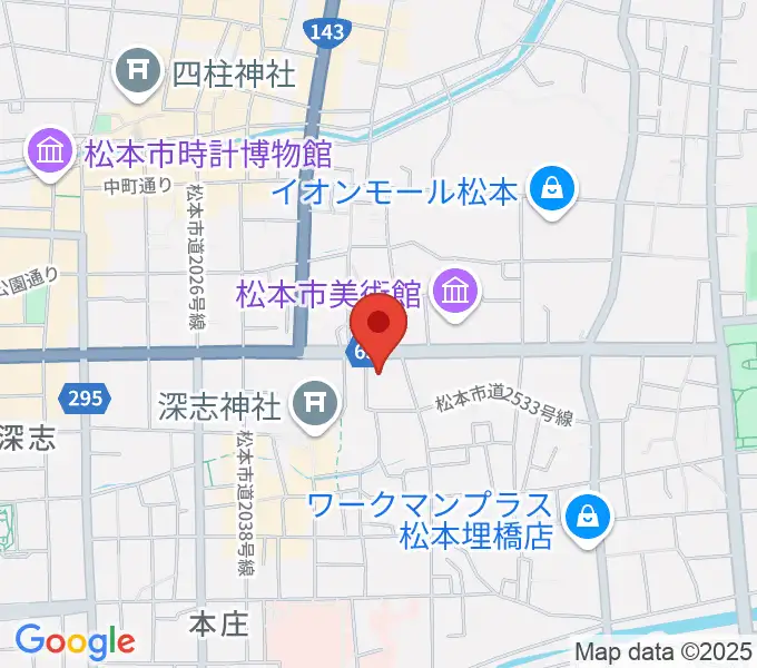 NHK文化センター松本教室の地図
