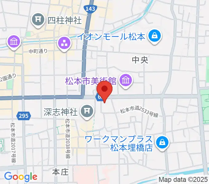 NHK文化センター松本教室の地図
