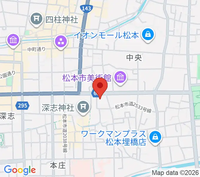 NHK文化センター松本教室の地図