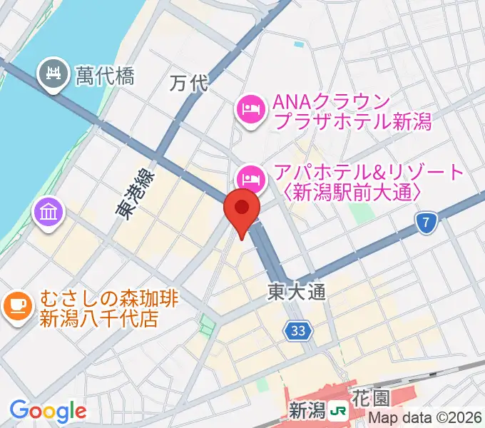 NHK文化センター新潟教室の地図