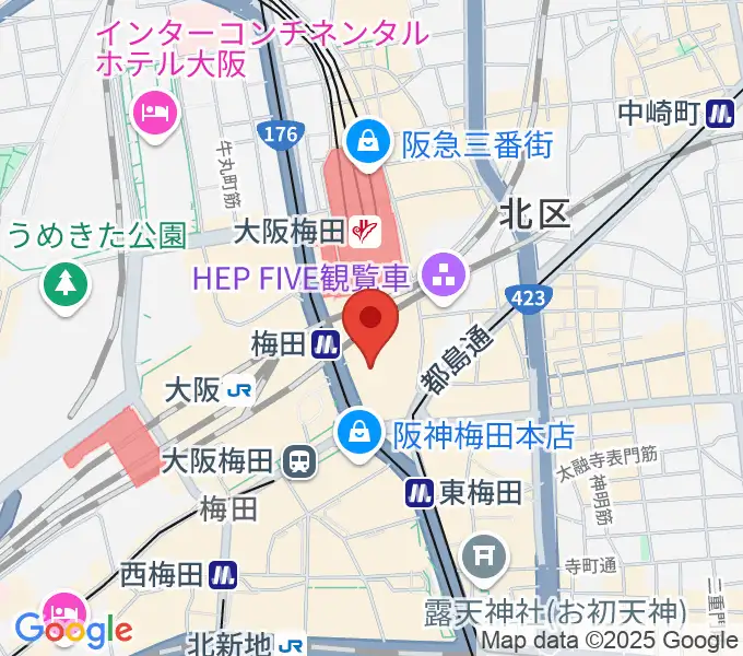 NHK文化センター 梅田教室の地図