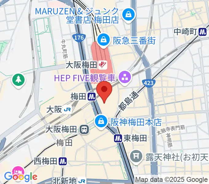 NHK文化センター 梅田教室の地図