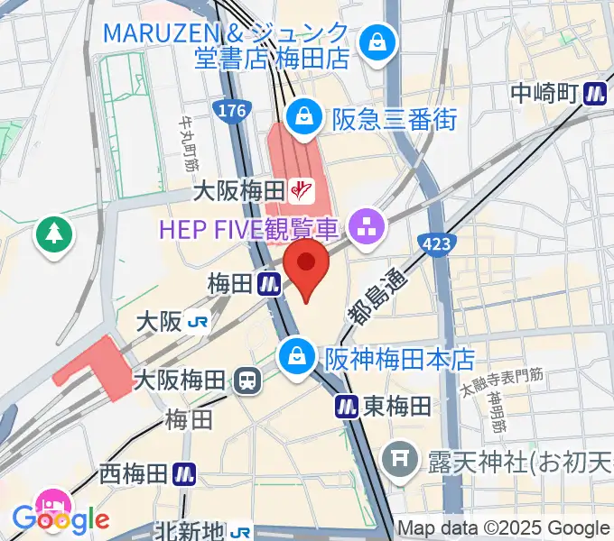 NHK文化センター 梅田教室の地図