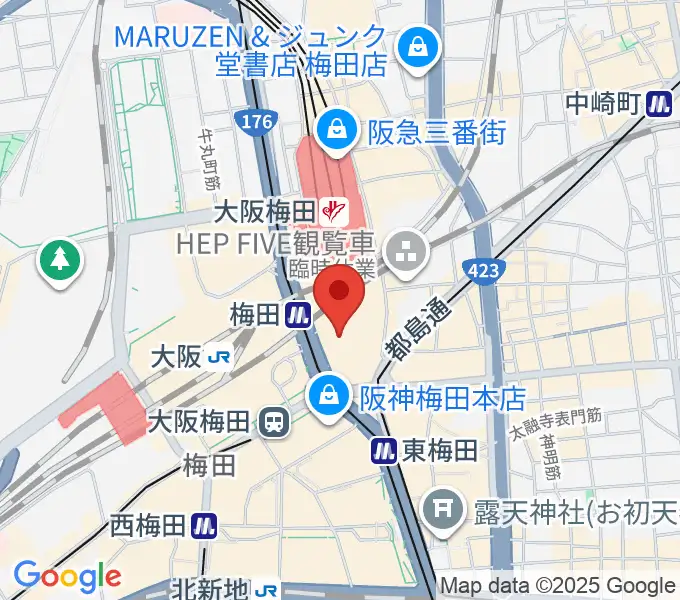 NHK文化センター 梅田教室の地図