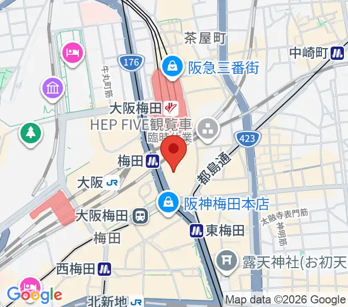 NHK文化センター 梅田教室の地図