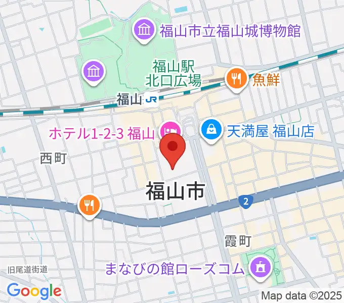 広島県民文化センターふくやまの地図