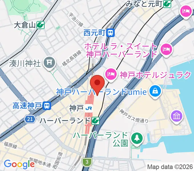 NHK文化センター神戸教室の地図