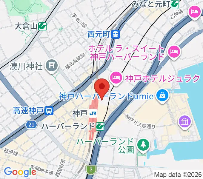 NHK文化センター神戸教室の地図